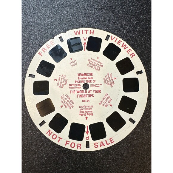Vintage View-Master DR-54 Promo Reel World at Your Fingertips - Picture 1 of 3